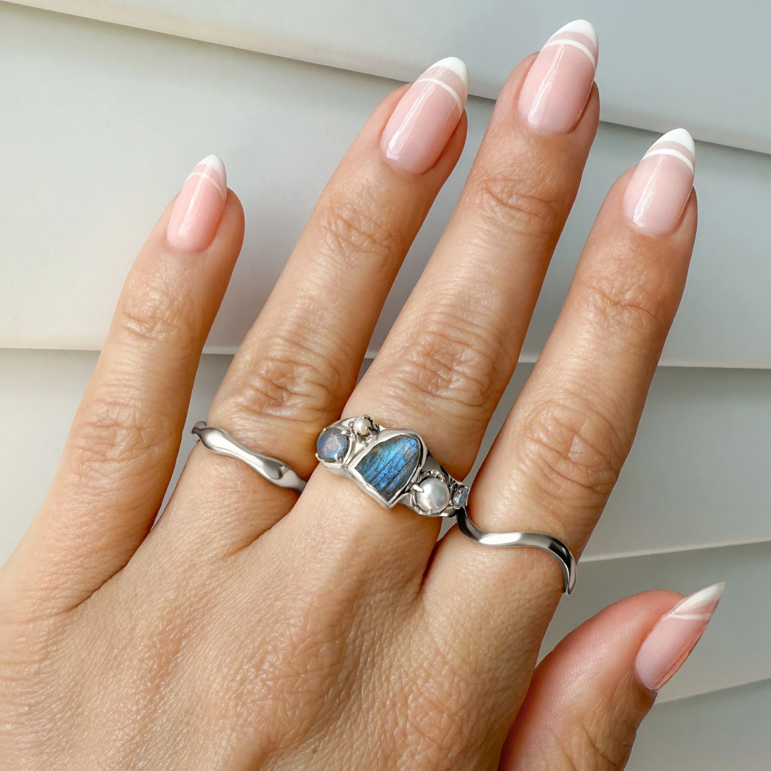 Twilight Heirloom Ring - Magma Band & Waves Band - Image 5