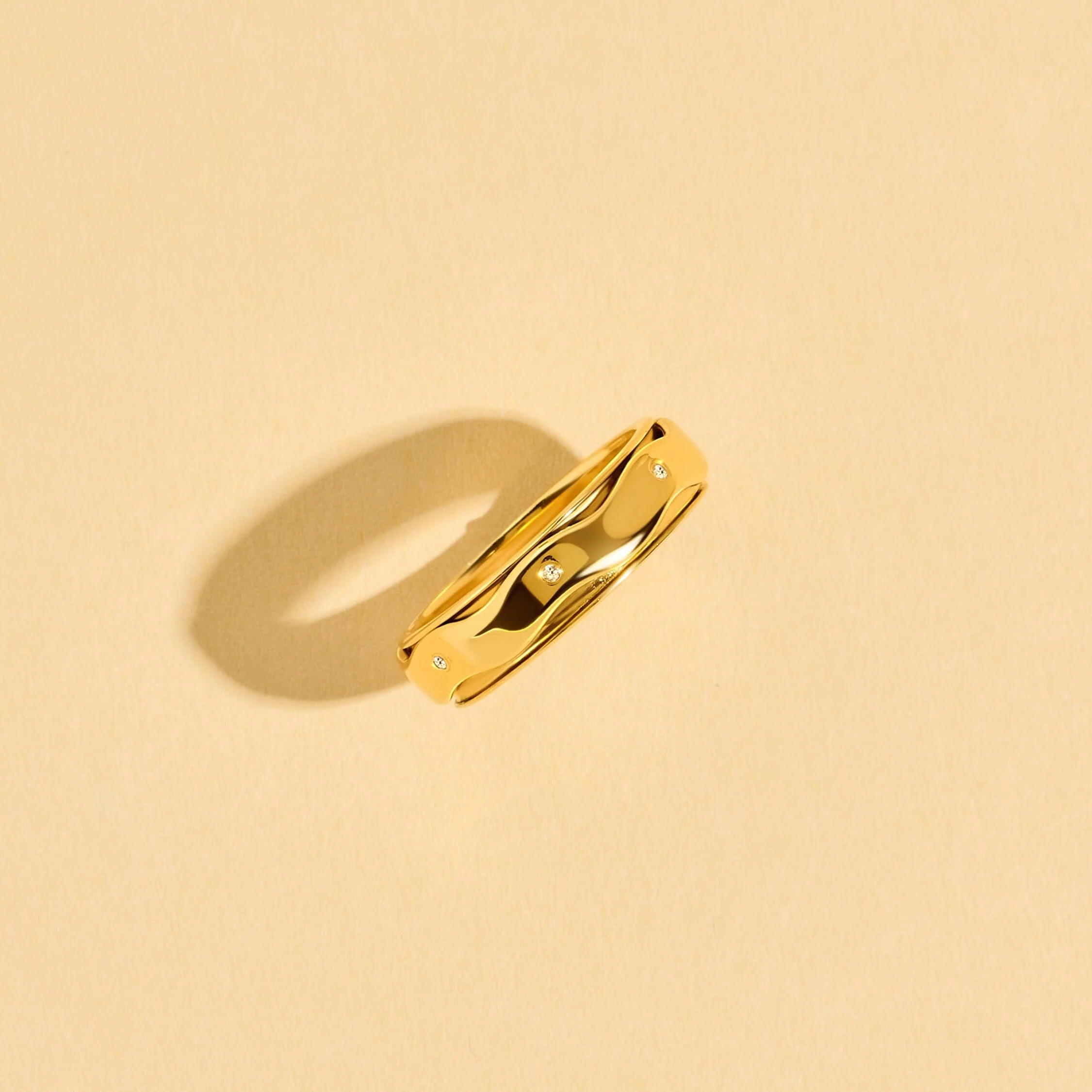 White Zircon Fidget Ring - Spinning Clarity - Image 21