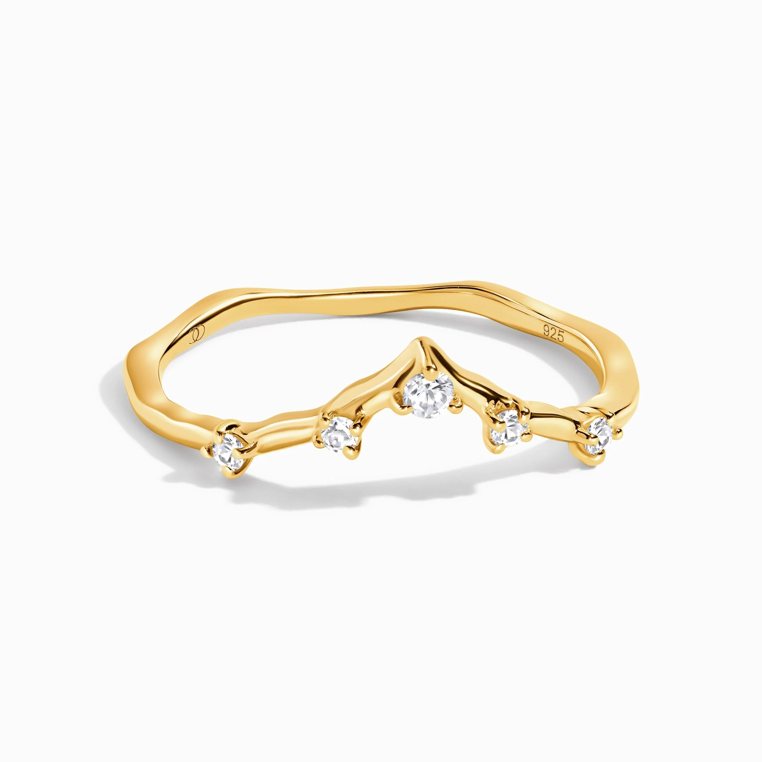 White Zircon Ring - Cosmic Crown - Image 5