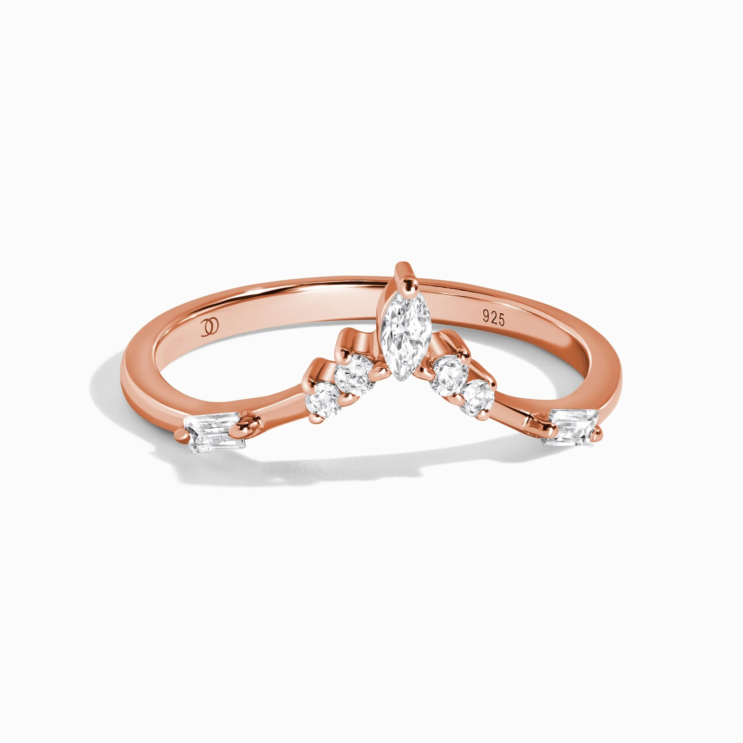 White Zircon Ring - Diadème Band - Image 3