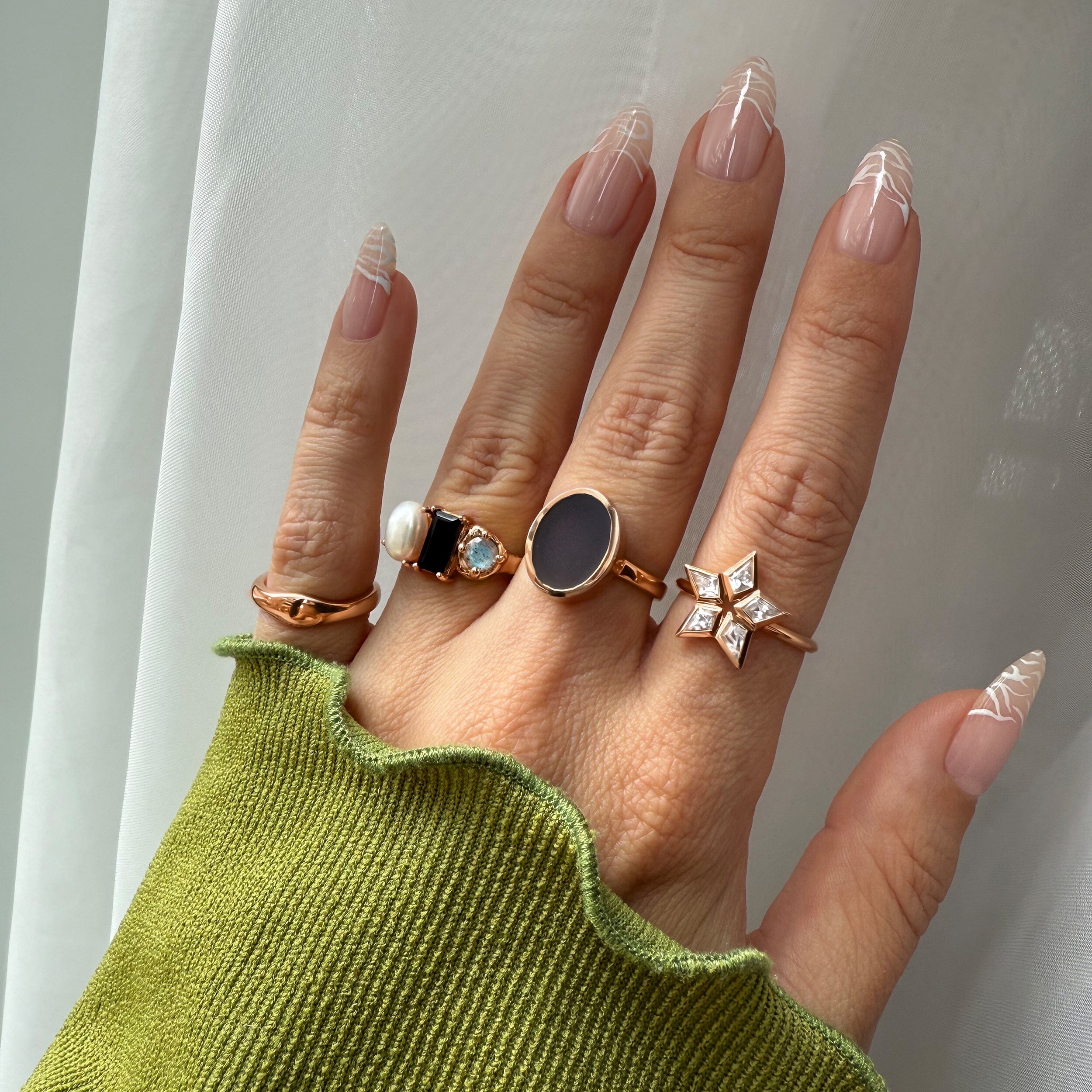 White Zircon Ring - Nova Star - Image 13