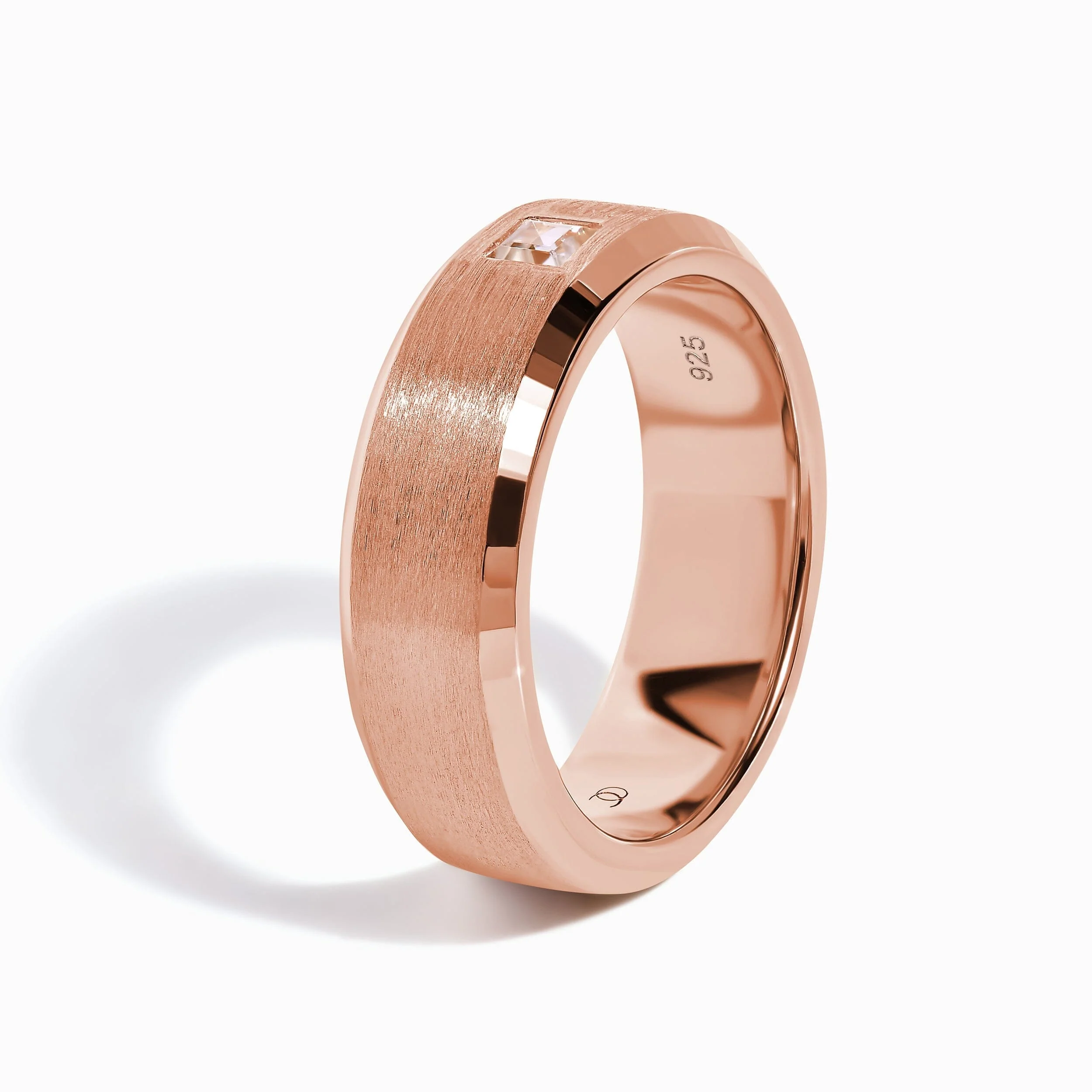 White Zircon Unisex Ring - Crafted - Image 16