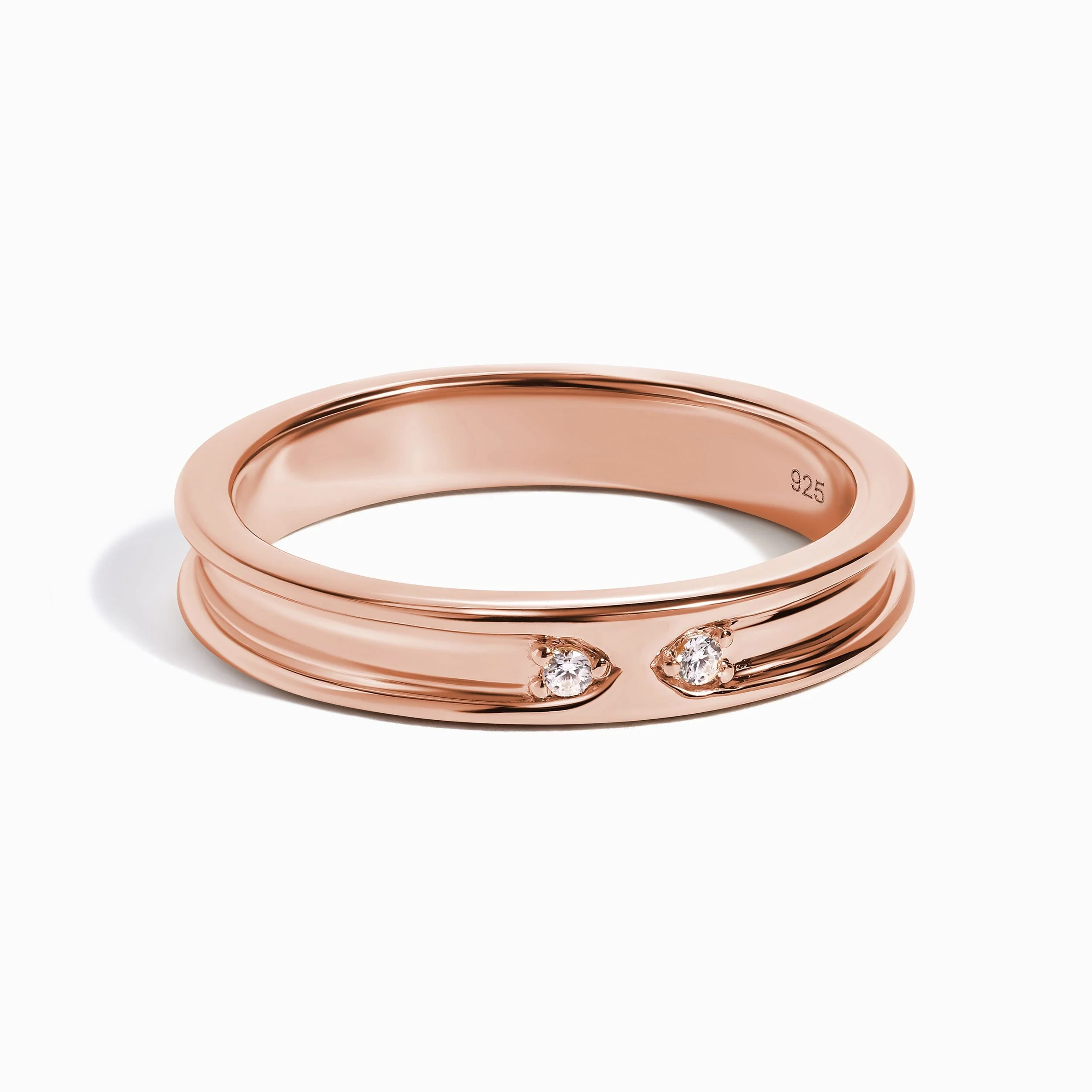 White Zircon Unisex Ring - Individualist - Image 3