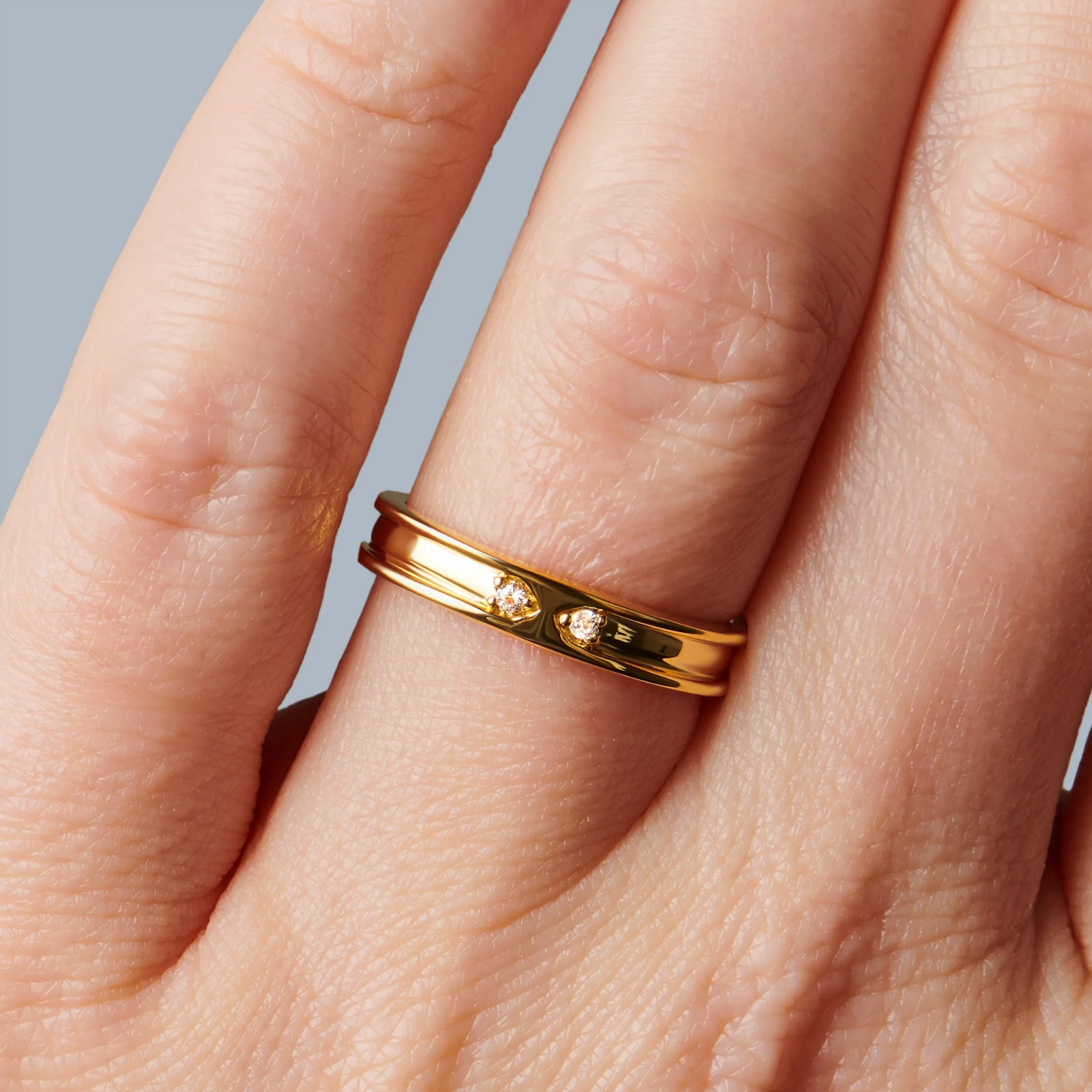 White Zircon Unisex Ring - Individualist - Image 6